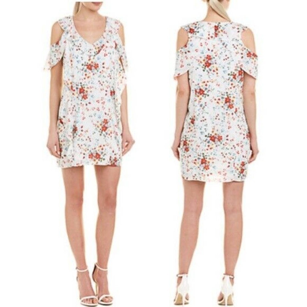 NEW Parker Ditsy Floral Cold Shoulder Mini Dress